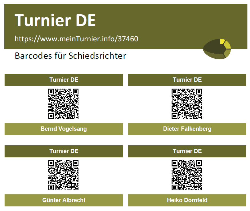 Ergebnis über QR-Code des Schiedsrichters eingeben