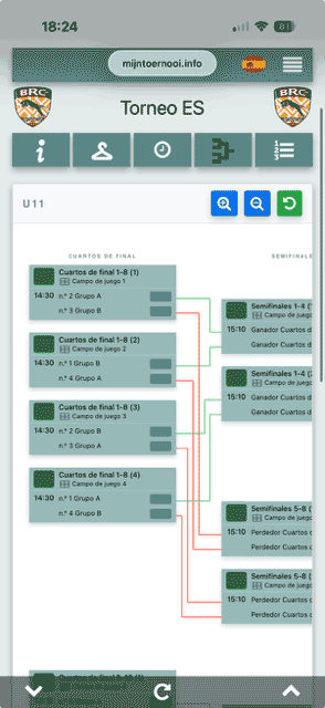 Cuadro de eliminatorias y finales